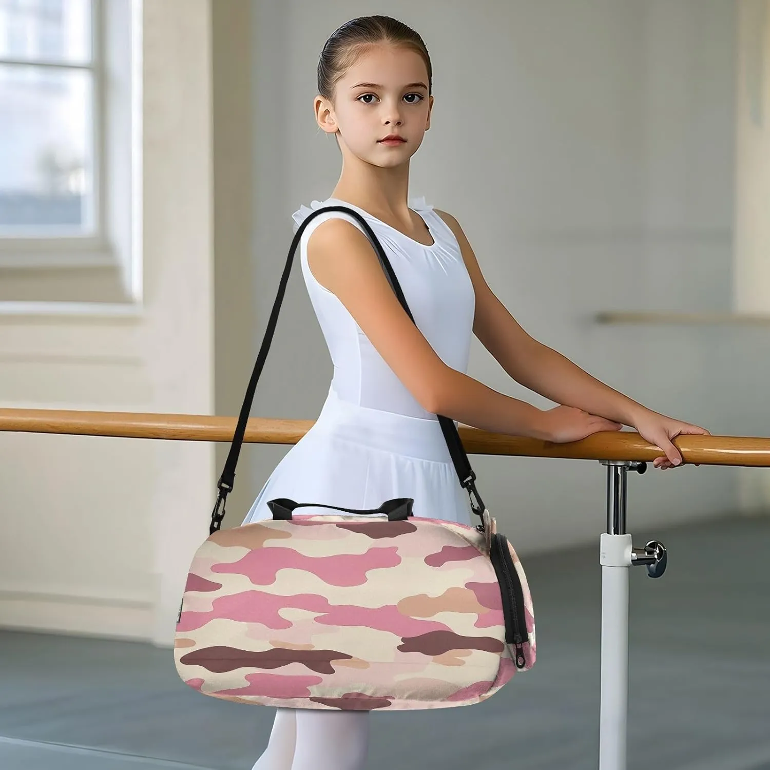 GuoChe West Crossbody Purse with Shoes Compartment Practical Messenger Bag Crossbody for Have a meal