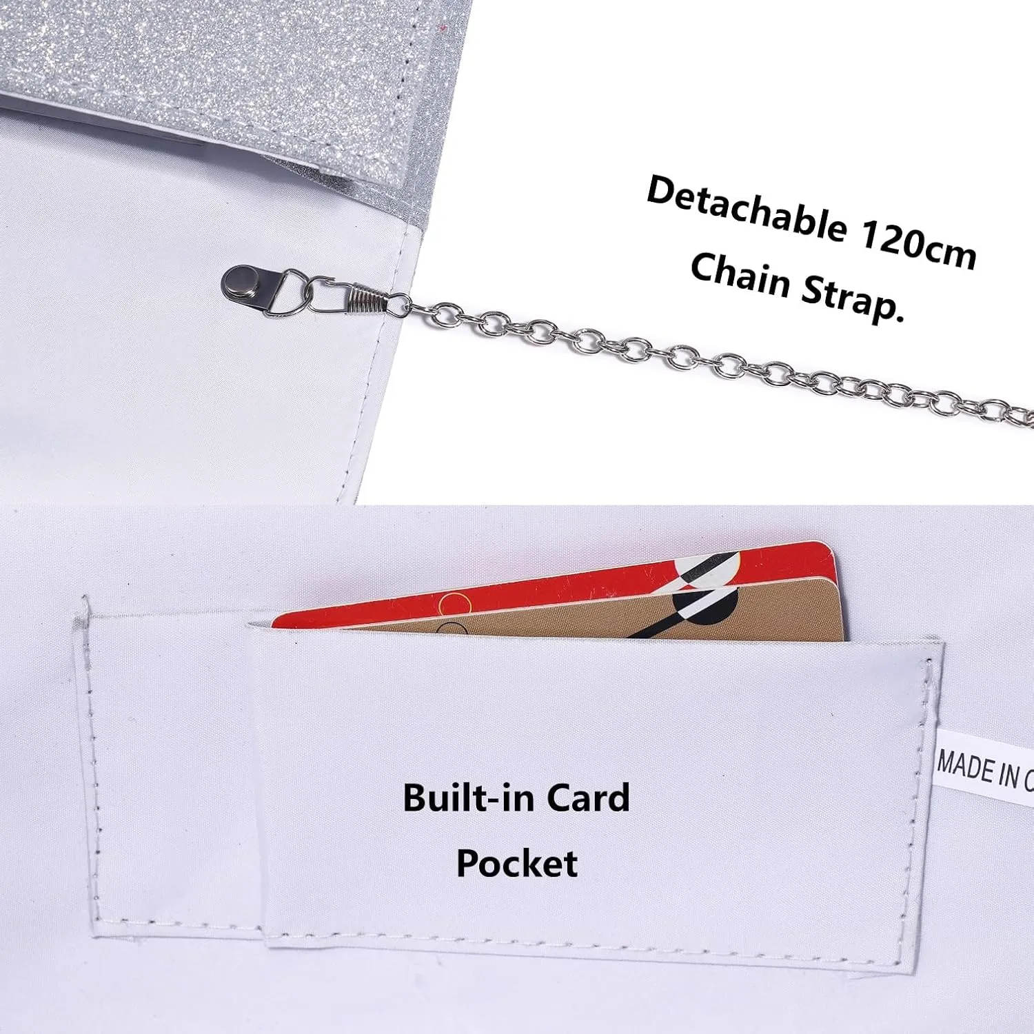 Gurina Evening Clutch Purses for Women Formal Party Clutch Bags Cocktail Prom Shoulder Handbags Shiny Crystal Bow Flap Purses