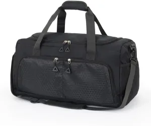 Gym Bag for Men Women, Small Sports Gym Bags with Wet Pocket & Shoes Compartment, Overnight Travel Duffle Bags, Carry on Weekender bag Waterproof for Fitness Workout Yoga - Black