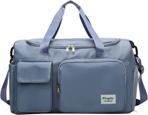 Gym Bag Women with Shoes Compartment,28L Travel Duffel Bags,Reusable Gym Duffle Bag for Yoga Sports Workout Travel