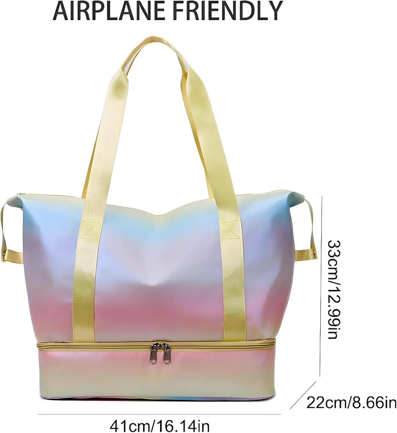 Gym Bag Womens Mens with Shoes Compartment and Wet Pocket Travel Duffel Bag for Women for Plane Sport Gym Tote Bags Swimming Yoga Waterproof Weekend Overnight Bag Carry on Bag Hospital Holdalls