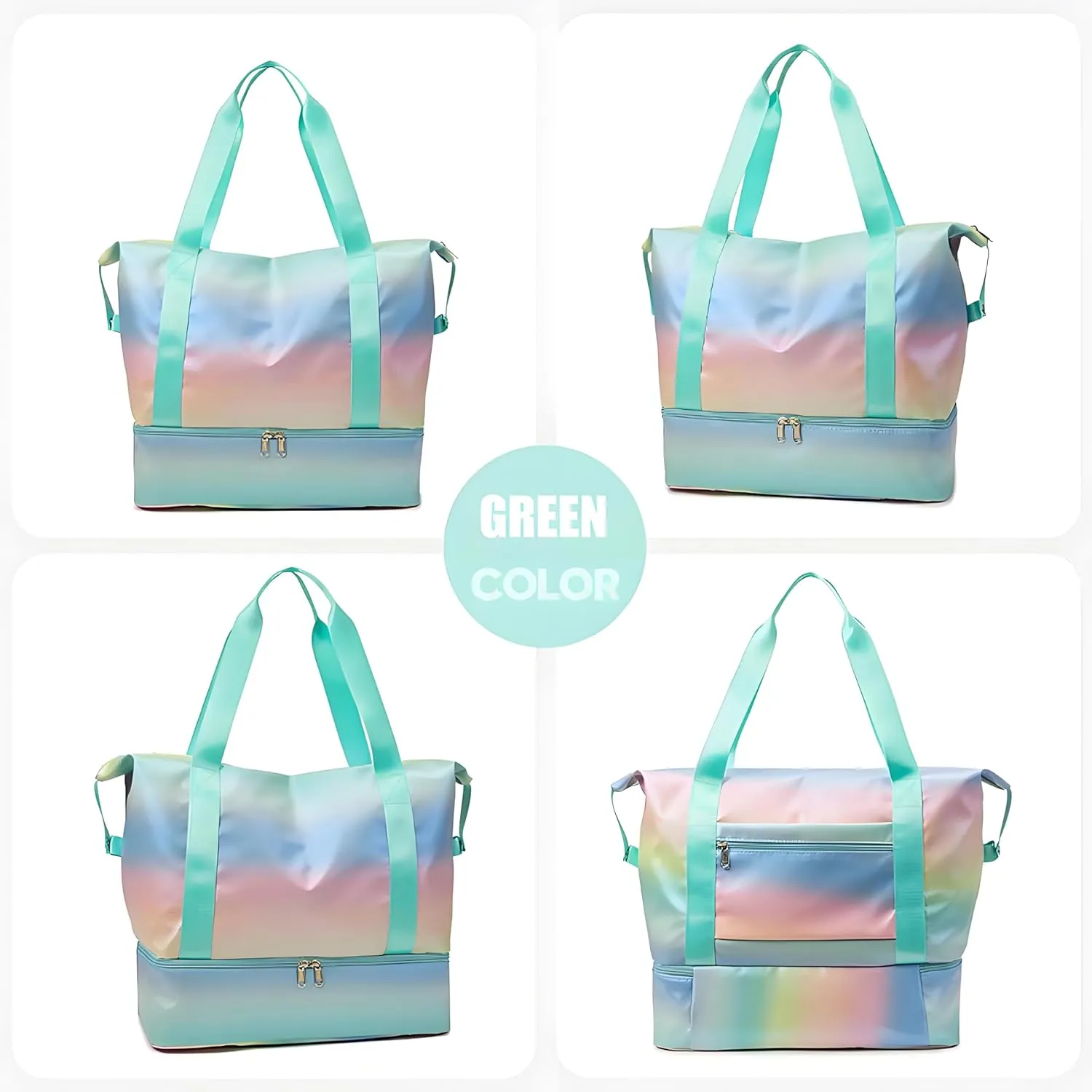 Gym Bag Womens Mens with Shoes Compartment and Wet Pocket Travel Duffel Bag for Women for Plane Sport Gym Tote Bags Swimming Yoga Waterproof Weekend Overnight Bag Carry on Bag Hospital Holdalls
