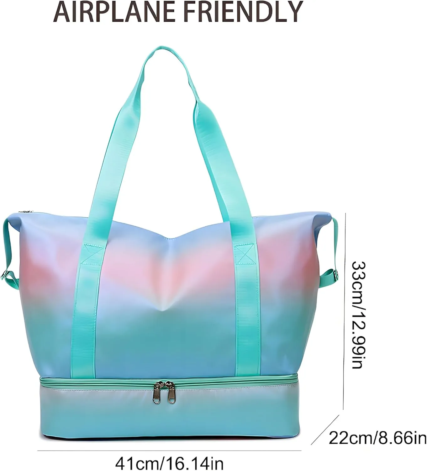 Gym Bag Womens Mens with Shoes Compartment and Wet Pocket Travel Duffel Bag for Women for Plane Sport Gym Tote Bags Swimming Yoga Waterproof Weekend Overnight Bag Carry on Bag Hospital Holdalls