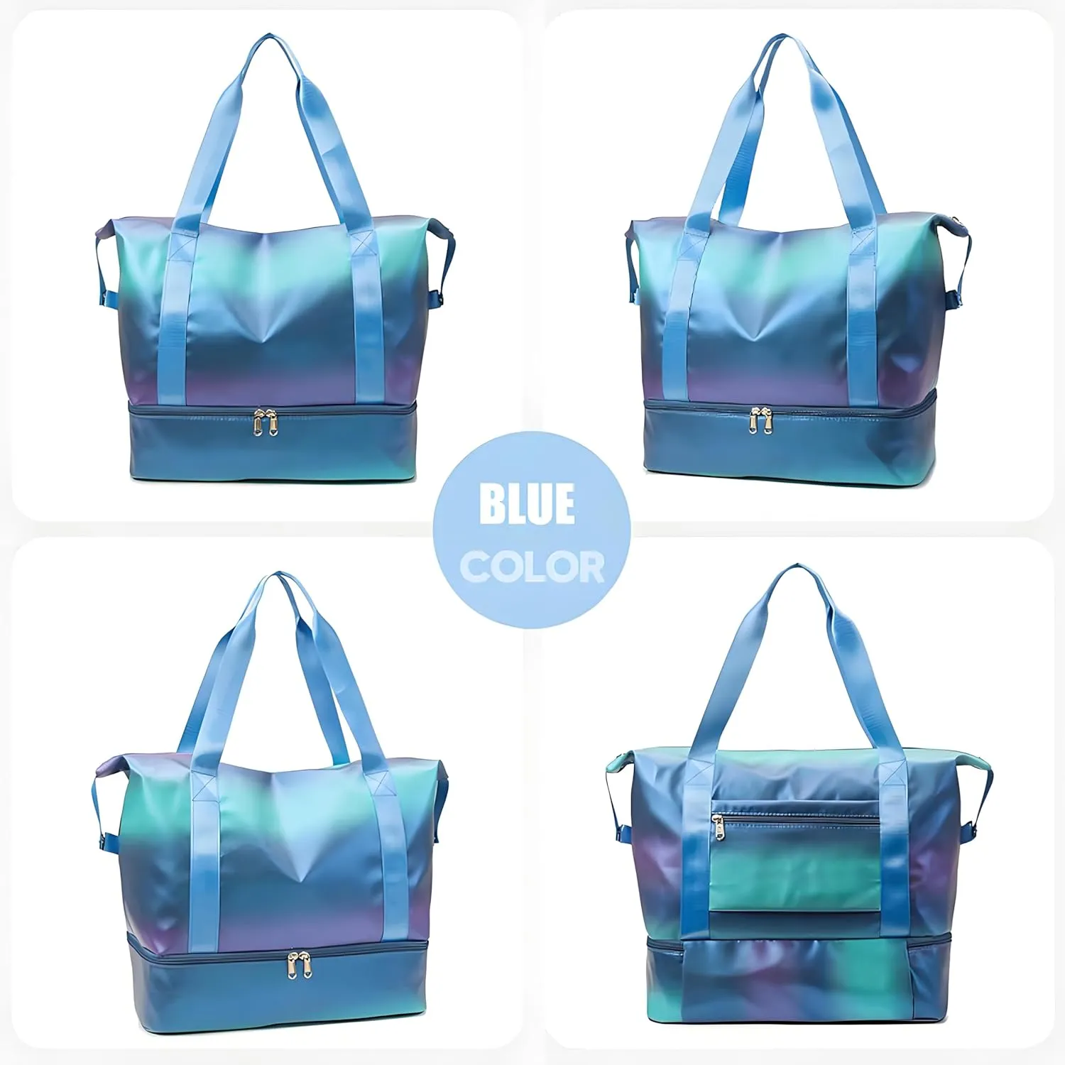Gym Bag Womens Mens with Shoes Compartment and Wet Pocket Travel Duffel Bag for Women for Plane Sport Gym Tote Bags Swimming Yoga Waterproof Weekend Overnight Bag Carry on Bag Hospital Holdalls