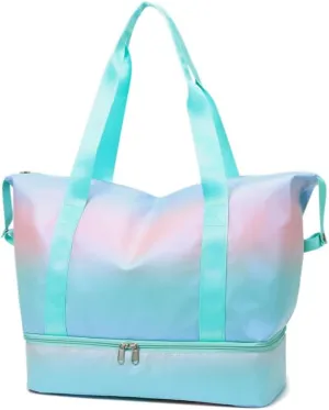 Gym Bag Womens Mens with Shoes Compartment and Wet Pocket Travel Duffel Bag for Women for Plane Sport Gym Tote Bags Swimming Yoga Waterproof Weekend Overnight Bag Carry on Bag Hospital Holdalls