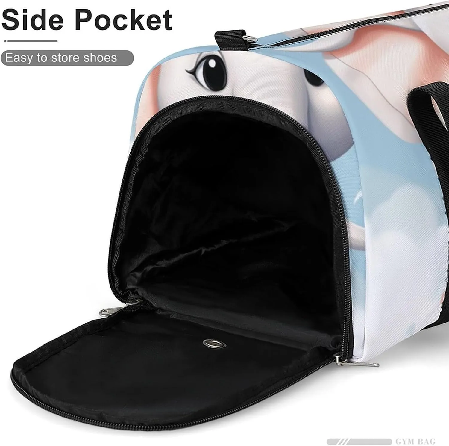 Gym Bags for Men Women Cute Elephant Duffle Bag Travel Overnight Bag with Shoe Compartment Tote Bags