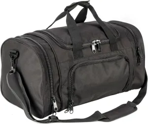Gym Duffel Bag for Men Sports Duffel Bag with Shoe Compartment (BLACK-Model A)