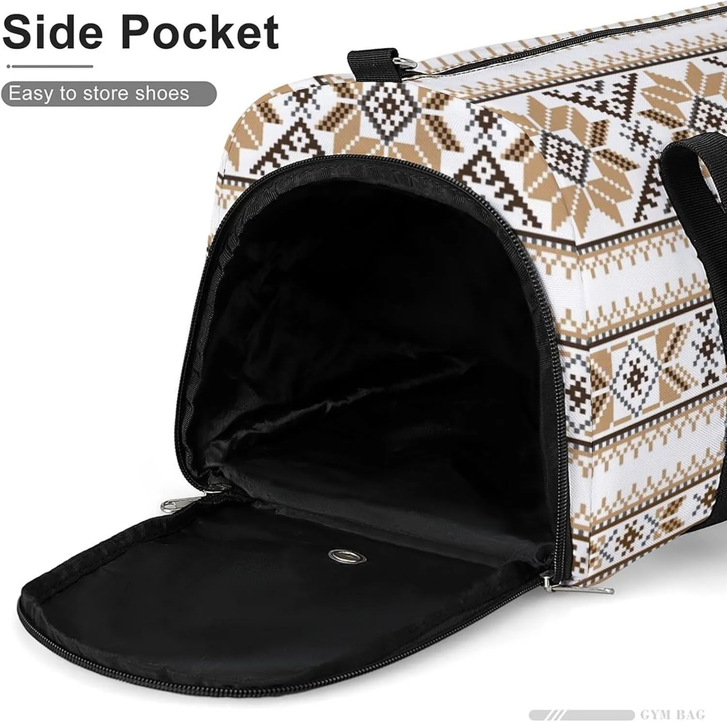 Gym Duffel Bag with Shoe Compartment Wet Pocket, Bo_6_new_04 Travel Bag for Men Women