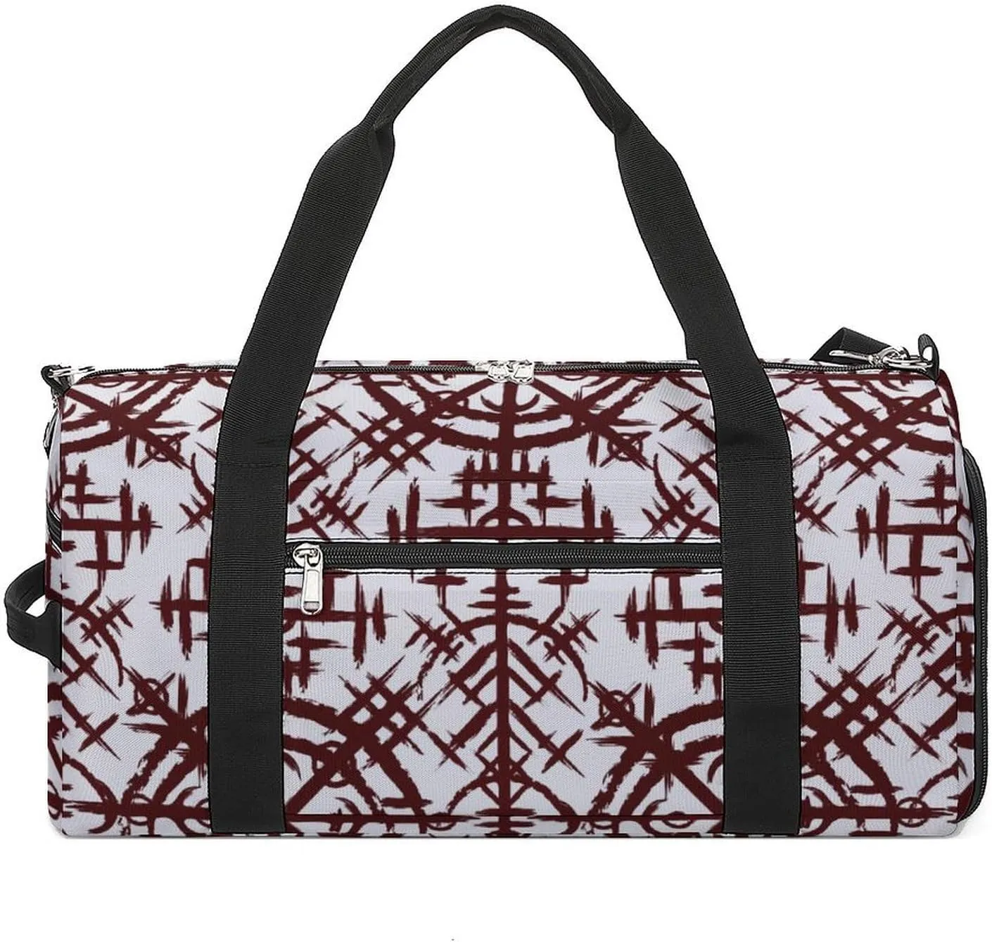 Gym Duffel Bag with Shoe Compartment Wet Pocket, Vikings Symbol Travel Bag for Men Women, style-1