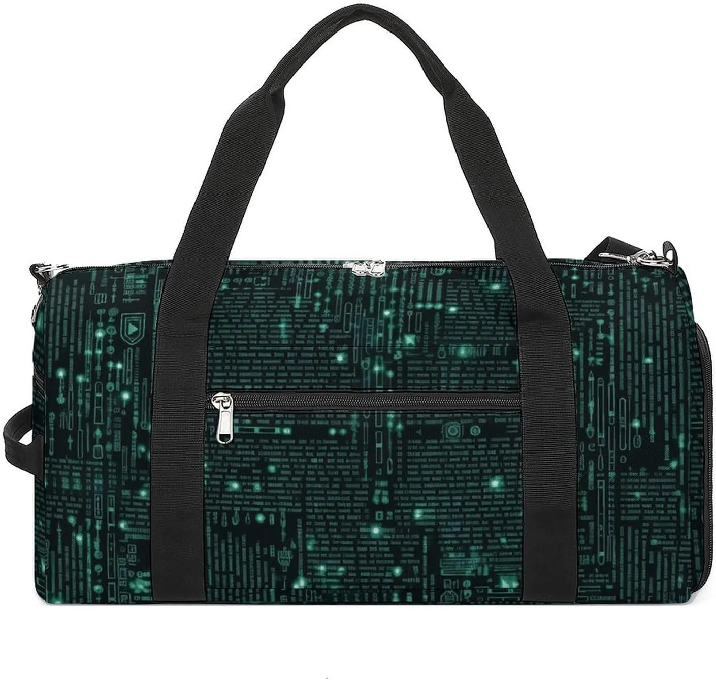 Hacker Sports Gym Bag Carry on Holdalls for Men Small Duffel Bags for Women with Shoe Compartment