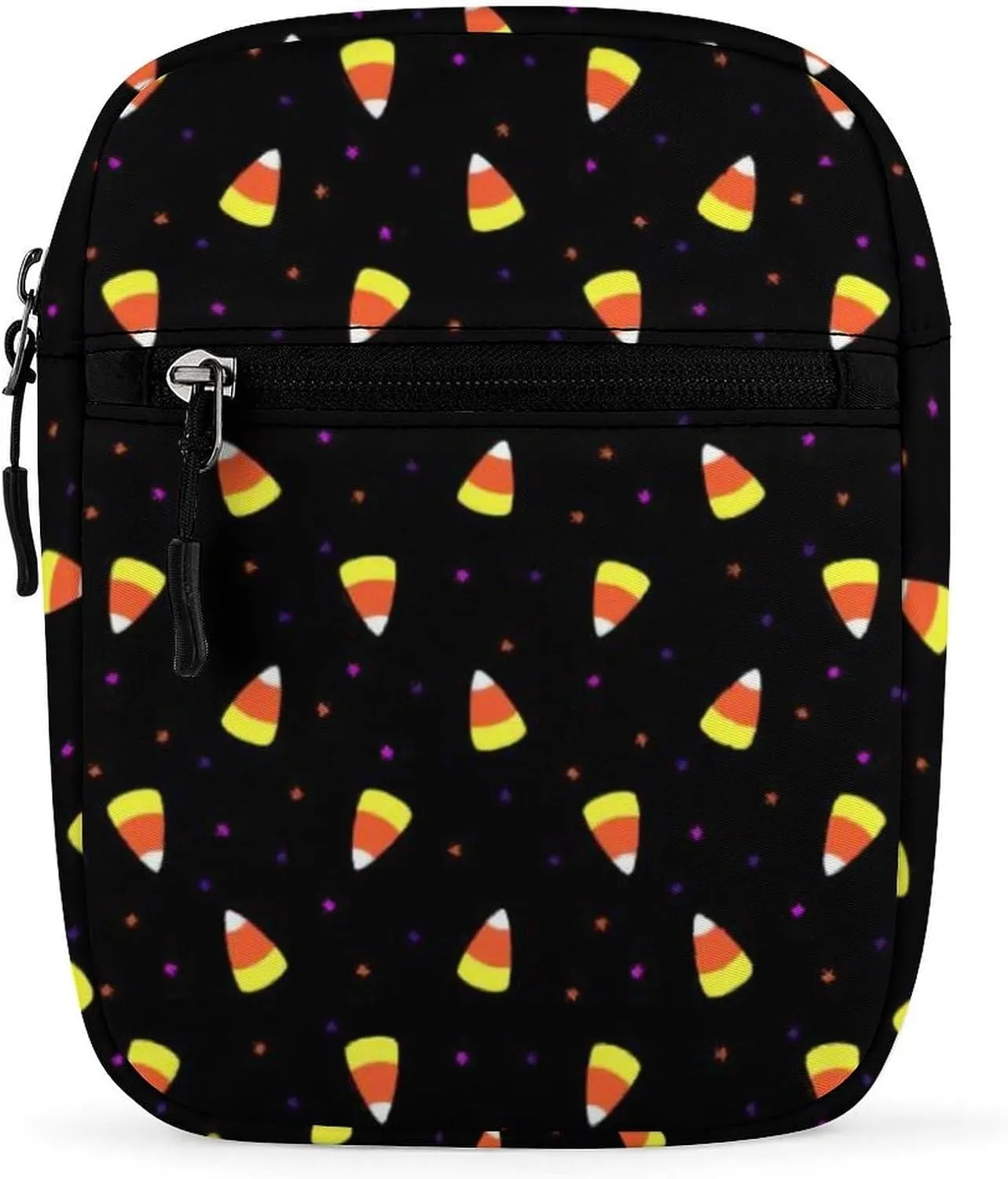 Halloween Candy Corn Crossbody Bag Small Shoulder Bag Waterproof, Lightweight And Convenient