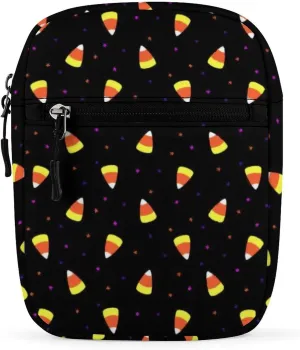 Halloween Candy Corn Crossbody Bag Small Shoulder Bag Waterproof, Lightweight And Convenient