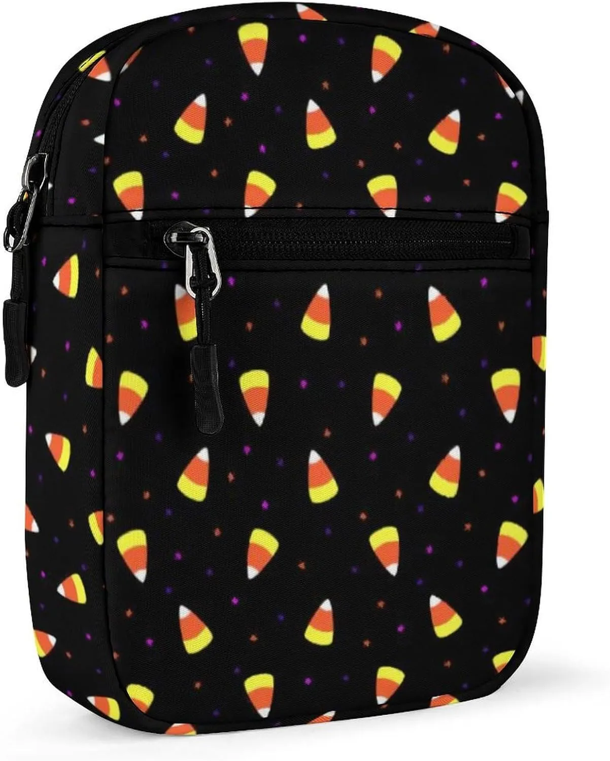 Halloween Candy Corn Crossbody Bag Small Shoulder Bag Waterproof, Lightweight And Convenient