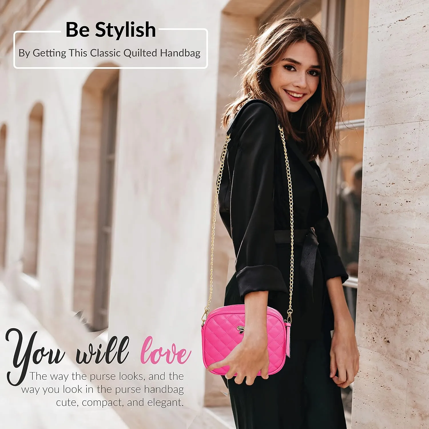 Hanbella Small Crossbody Bags for Women and Girls, Cute PU Leather Purses and Handbags for Teens, Women's Wristlet Clutch
