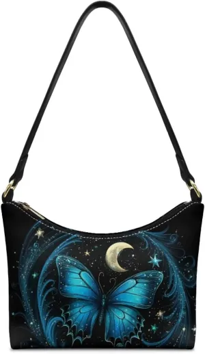 Handbag for Women Leather Underam Shoulder Bag with Zipper Fashion Work Purse Waterproof Travel Wallet