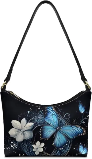 Handbag for Women Leather Underam Shoulder Bag with Zipper Fashion Work Purse Waterproof Travel Wallet