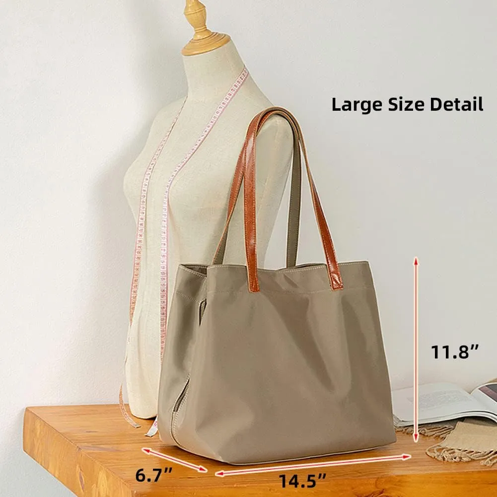 Handbag for Women Top Handle Tote Bag Waterproof Shoulder Purse Multi-Pocket Commute Satchels Work Bags