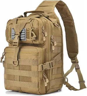 HAOMUK Tactical Sling Bag Pack Military Rover Shoulder Sling Backpack EDC Molle Assault Range Bag