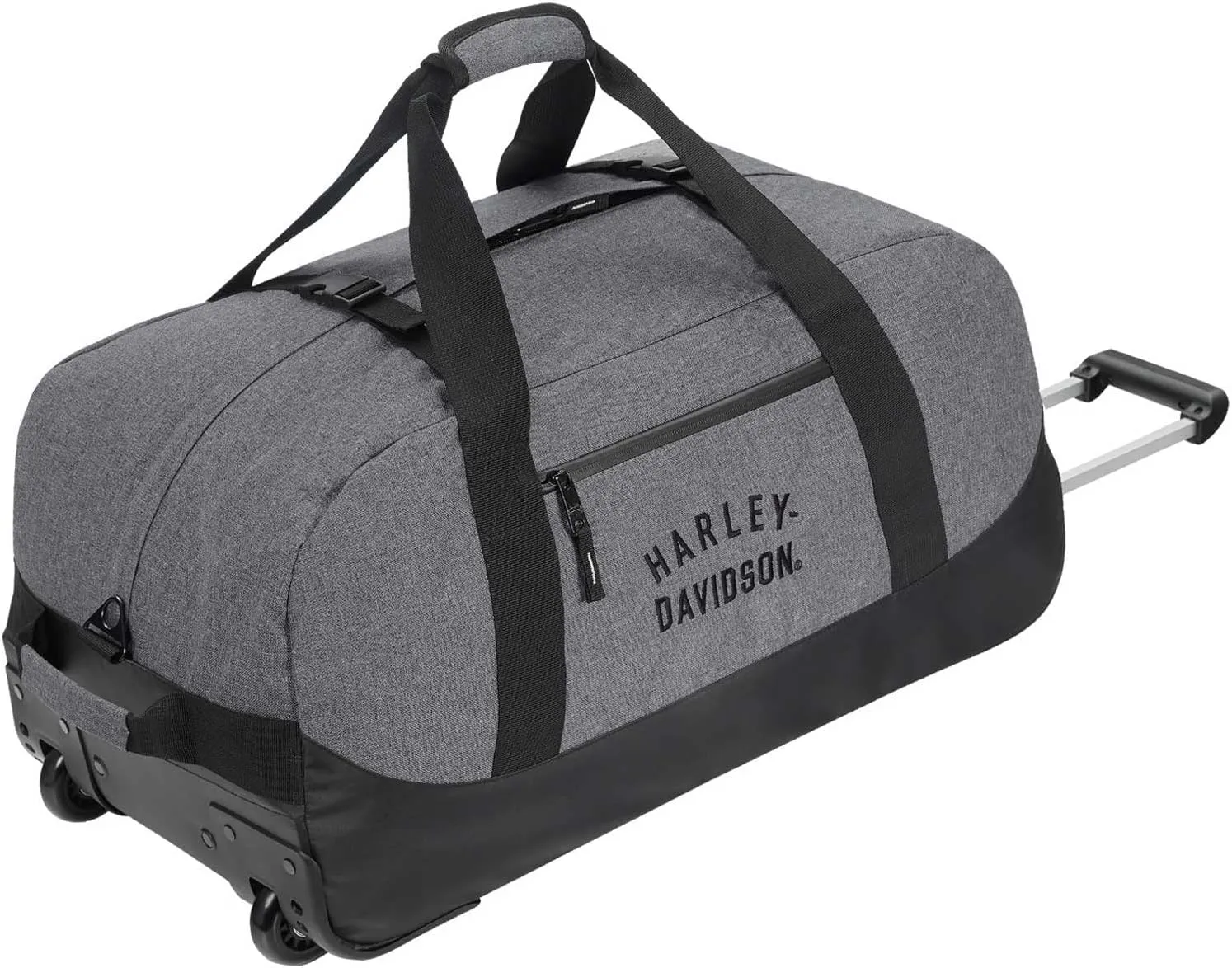Harley-Davidson 29" Rugged Twill Large Rolling Duffel Bag - Heather Gray (29")