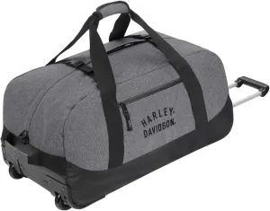 Harley-Davidson 29" Rugged Twill Large Rolling Duffel Bag - Heather Gray (29")