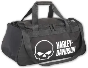Harley-Davidson Willie G Skull Logo Duffel Bag w/Side Shoe Pocket - Black