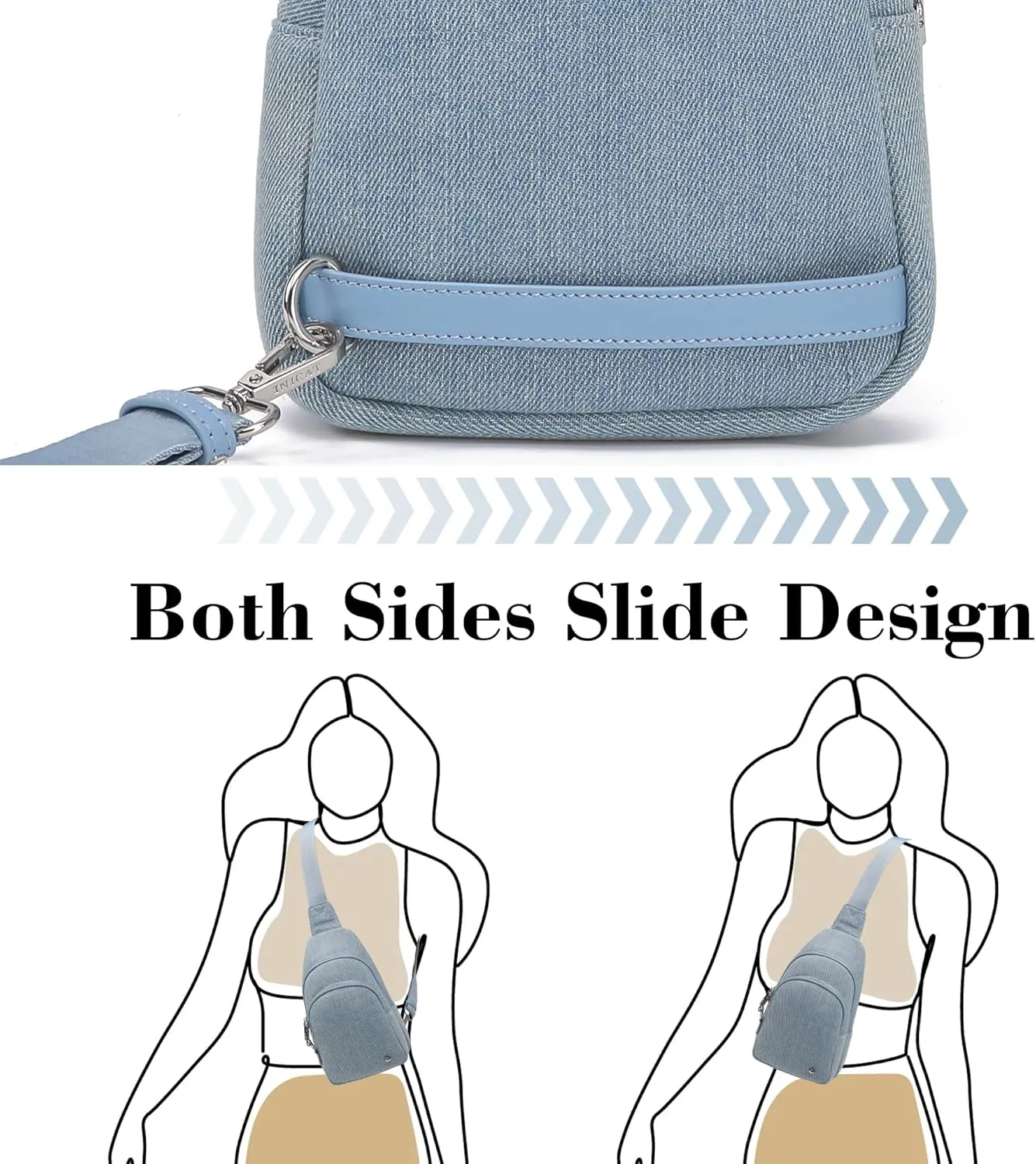 Haytijoe Crossbody Bags for Women Leather Sling Bag Anti-theft Cross Body Bag Travel Sling Purse Chest Bags Fanny Packs