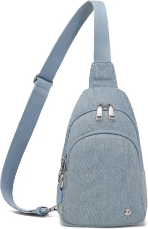 Haytijoe Crossbody Bags for Women Leather Sling Bag Anti-theft Cross Body Bag Travel Sling Purse Chest Bags Fanny Packs