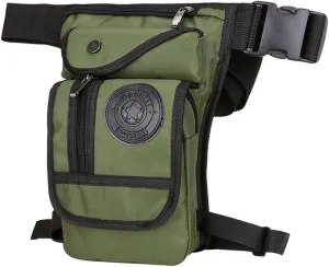 Hebetag Nylon Drop Leg Bag Hiking Waist Pack for Men Women Tactical Motorcycle Bike Cycling Riding Travel Outdoor Sports Fanny Pouch