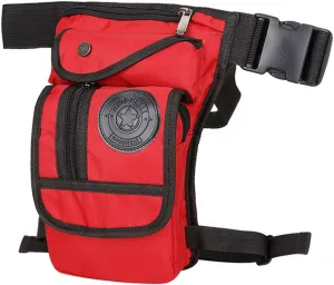 Hebetag Nylon Drop Leg Bag Hiking Waist Pack for Men Women Tactical Motorcycle Bike Cycling Riding Travel Outdoor Sports Fanny Pouch