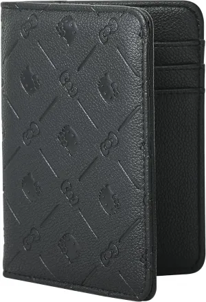 Hello Kitty Passport Holder for Travel Official License, Black Passport Cover for Women, Sanrio Gifts