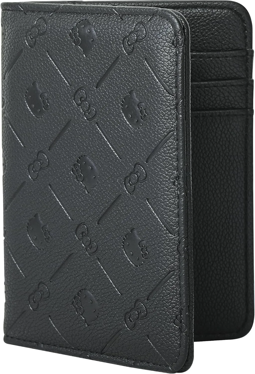 Hello Kitty Passport Holder for Travel Official License, Black Passport Cover for Women, Sanrio Gifts