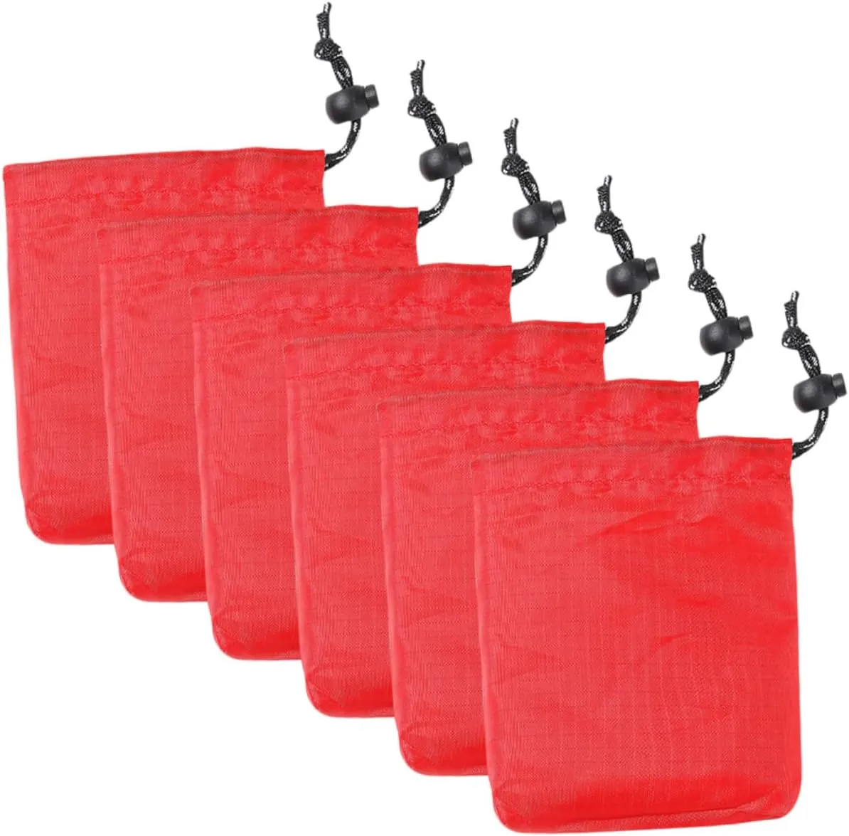 HEMOTON 6Pcs Outdoor Drawstring Pouches Storage Bags for Camping Travel and Crafts Compact and Design for and Organization