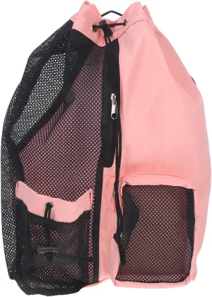 Hemoton Mesh Drawstring Backpack for Swimming Gym and Outdoor Activities Capacity Lightweight Tote Bag for Adults Practical and Design