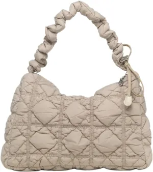 Hobo Crossbody Bags for Women Nylon Underarm Bag Crossbody Purses for Women Trendy Purses for Women 2024 Pleated Shoulder Bag