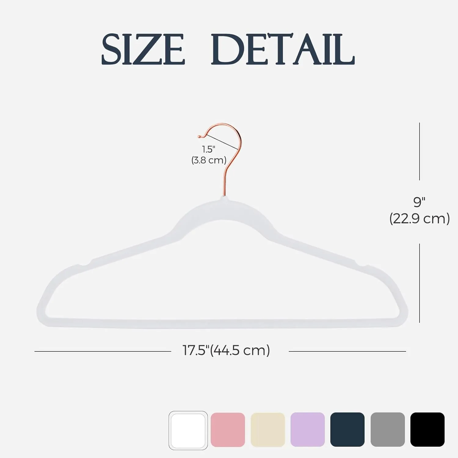 HOUSE DAY Velvet Hangers 30 Pack, Premium Clothes Hangers Non-Slip Felt Hangers, Sturdy White Hangers Heavy Duty Coat Hangers, Durable Suit Hangers, Space Saving 360 Rotating Rose Gold Hook
