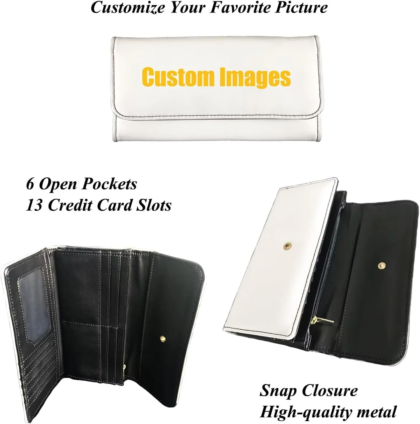 Howilath Aesthetic Dragonfly Pattern Ladies Slim Wallets PU Leather Women Wallet Purse Triple Compartment Clutch Card Holder Organizer