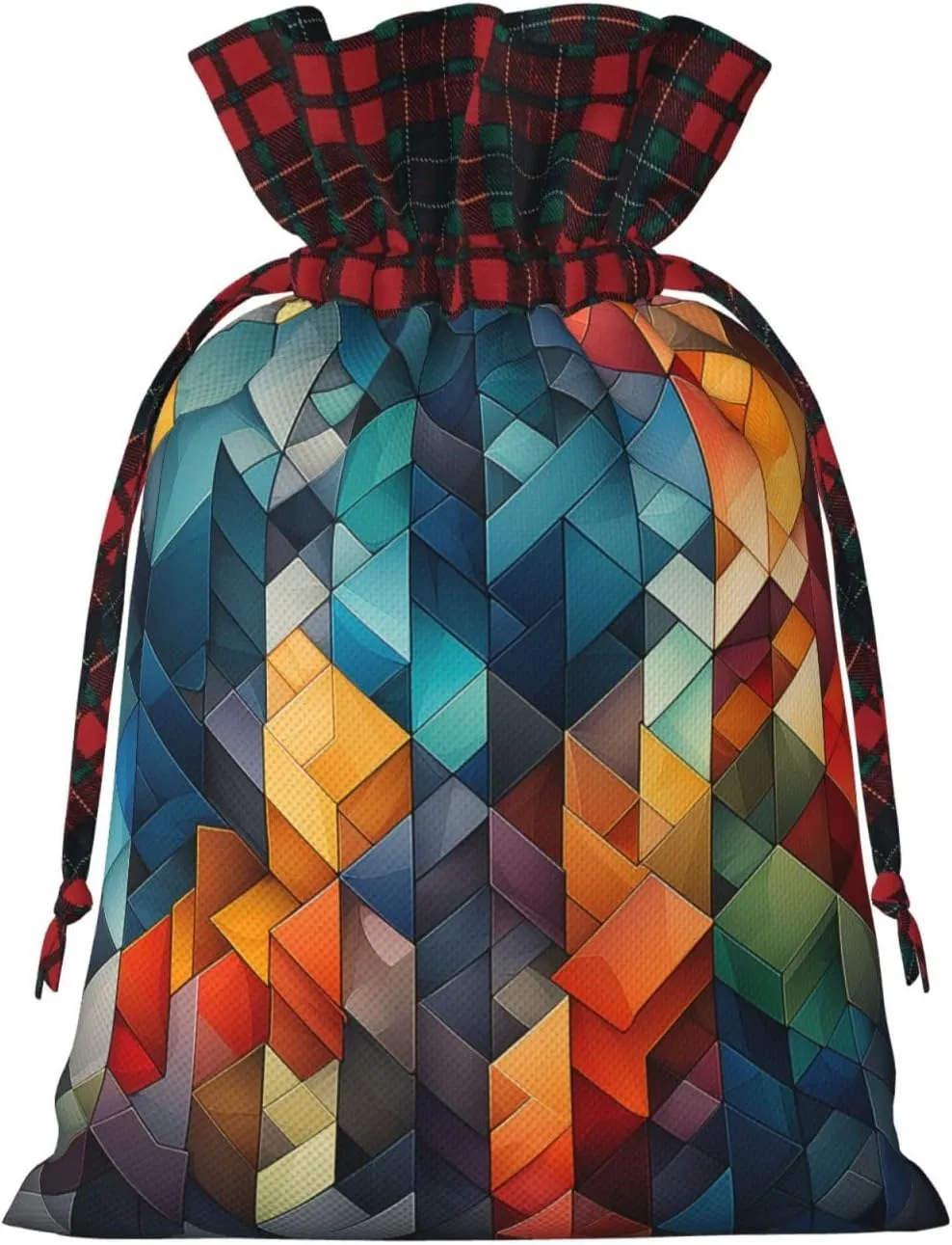 HQaxsfQxnr Christmas Gift Bag Drawstring Gift Bag for Christmasc Complex geometric designs Gift Bag for Christmasc Linen Wrapping Bag Christmas Drawstring Bag for Party Wrapping