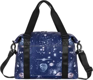 HUA ANGEL Travel Duffel Bag - Medium Size Weekend Overnight Tote Bag for Gym, Sports, Workout - Unisex Fitness Bag with Strap