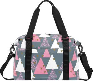 HUA ANGEL Travel Duffel Bag - Medium Size Weekend Overnight Tote Bag for Gym, Sports, Workout - Unisex Fitness Bag with Strap