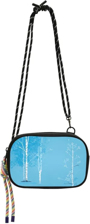 Huge Birches Turquoise Womens Sling Bags Crossbody Comfort Small Shoulder Bags with Credit Card Slots for for Women Shopping