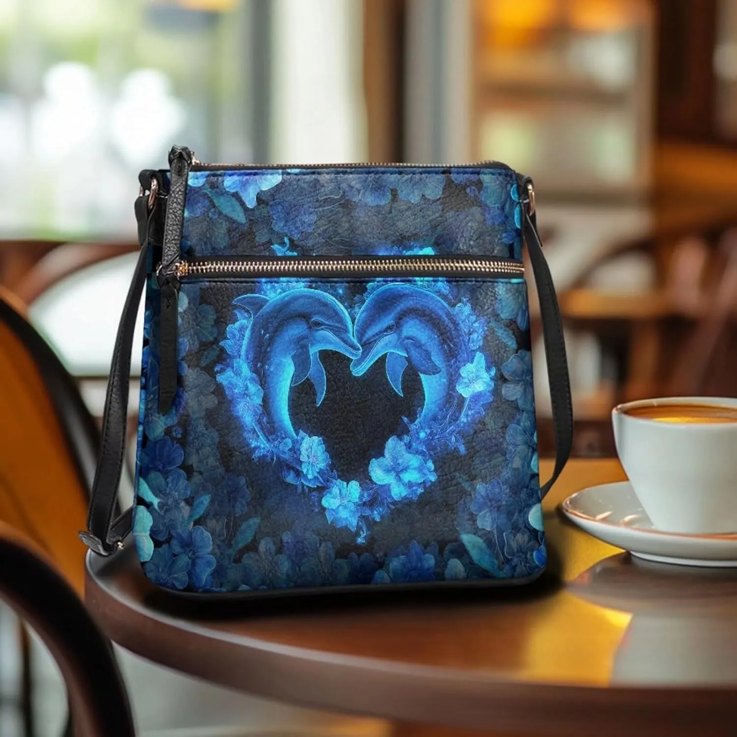 HUGS IDEA Crossbody Bag for Women Leather Handbag Sling Bag Large Hobo Bag Cell Phone Bag
