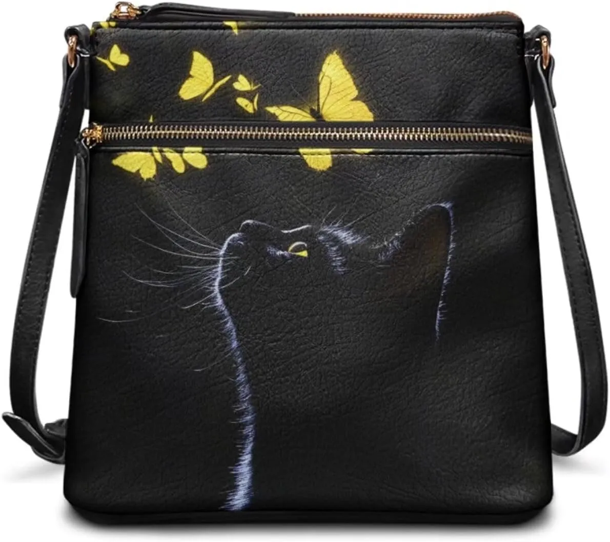 HUGS IDEA Crossbody Purse for Women,Lightweight Crossbody Bag Soft Leather Women's Shoulder Handbags