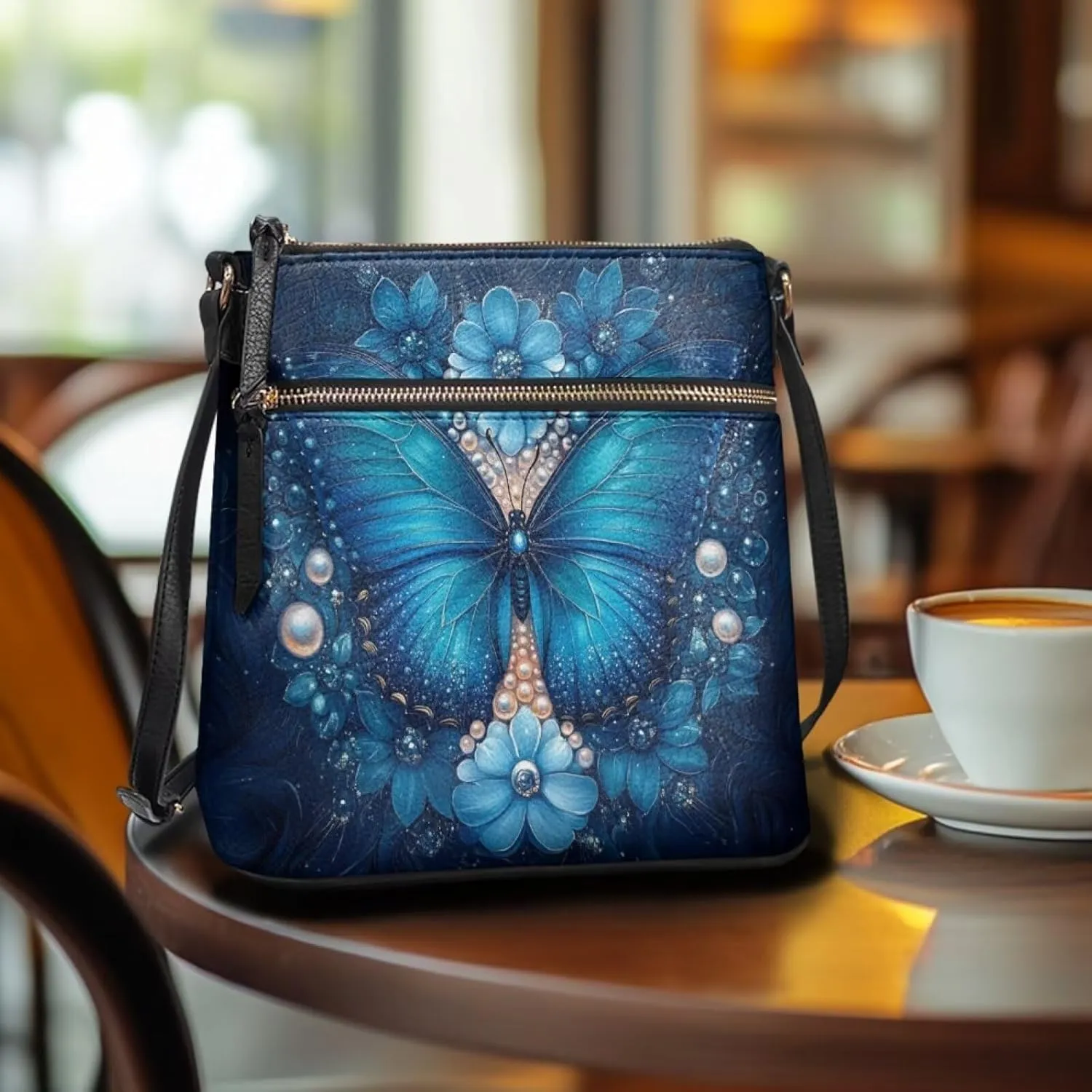 HUGS IDEA Crossbody Purse for Women,Lightweight Crossbody Bag Soft Leather Women's Shoulder Handbags