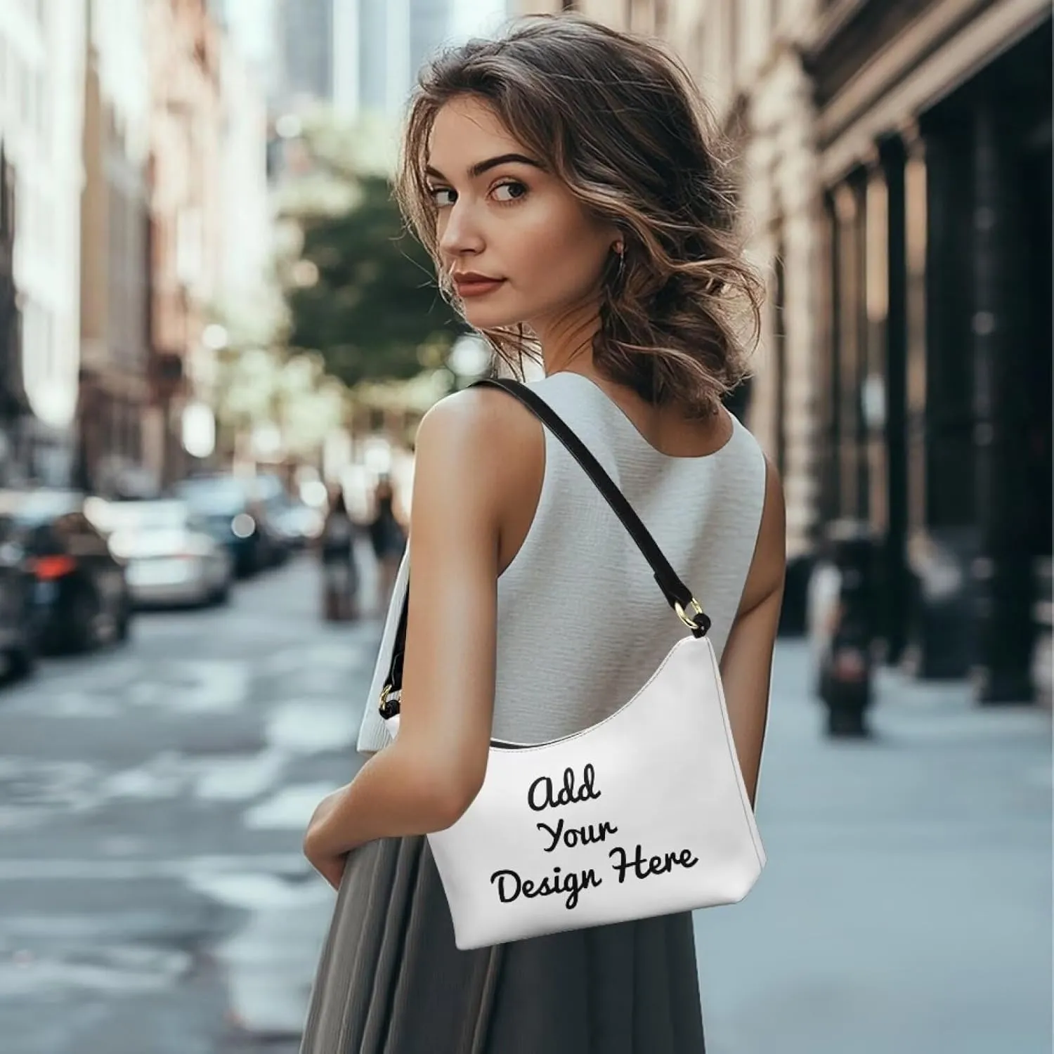 HUGS IDEA Shoulder Bag for Women Small Clutch Purse Mini Handbags PU Leather Underarm Bag
