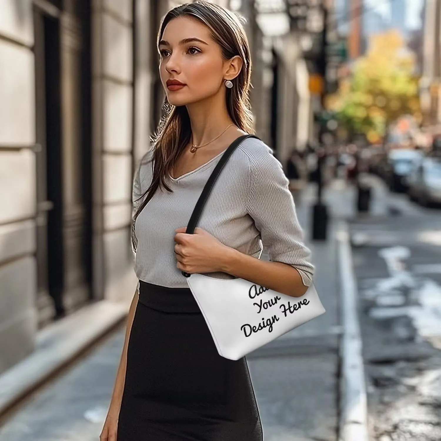 HUGS IDEA Shoulder Bag for Women Small Clutch Purse Mini Handbags PU Leather Underarm Bag
