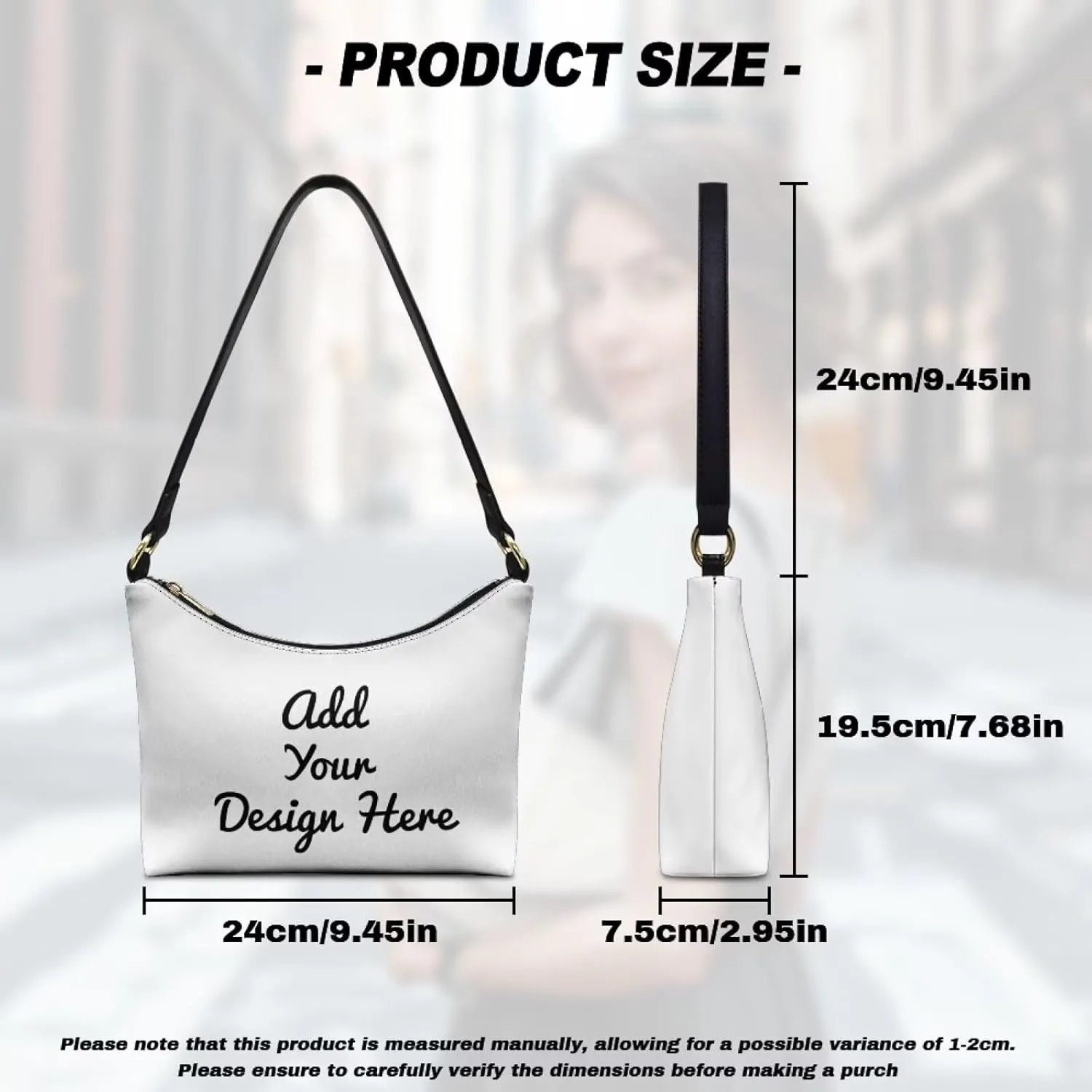 HUGS IDEA Shoulder Bag for Women Small Clutch Purse Mini Handbags PU Leather Underarm Bag