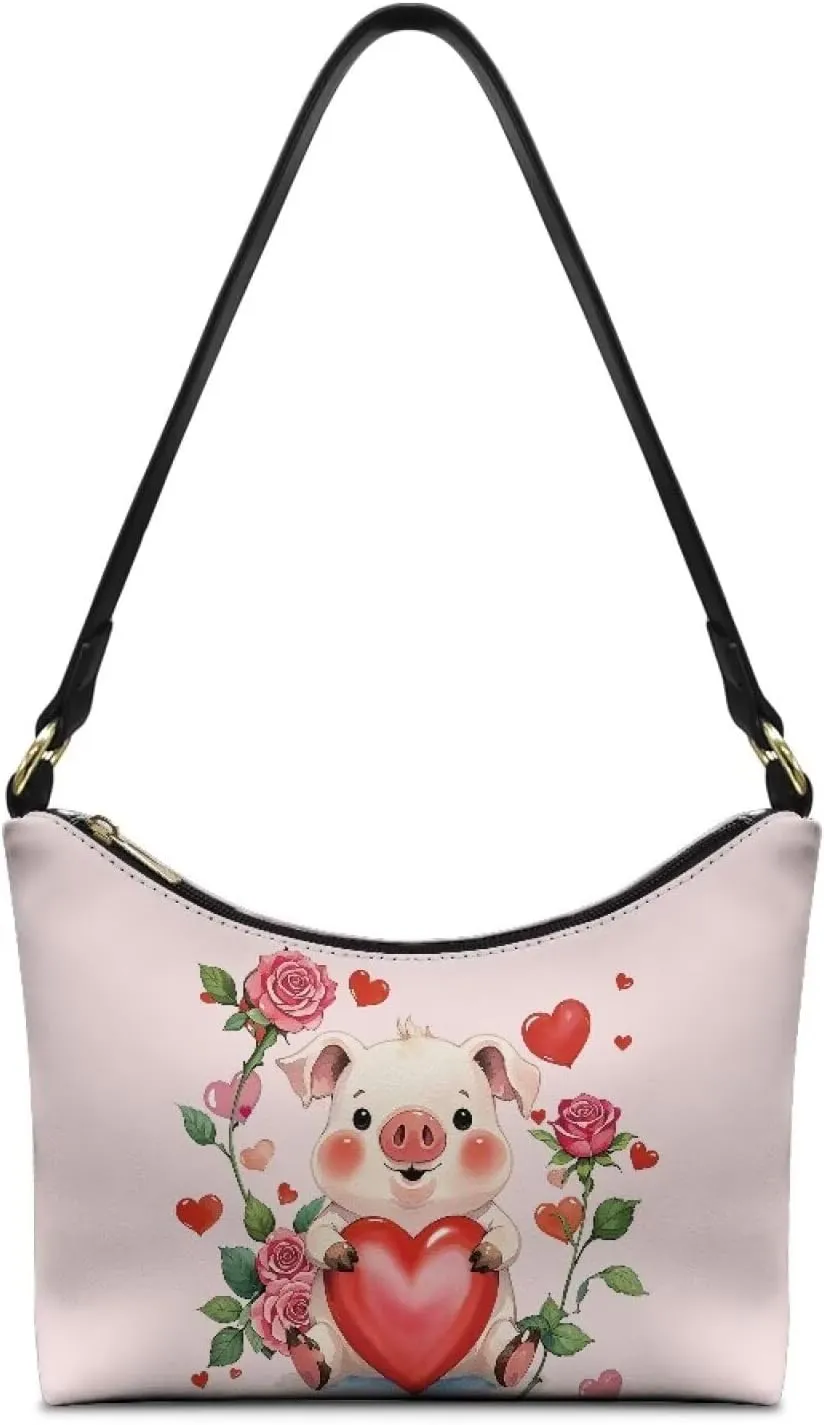 HUGS IDEA Shoulder Bags for Women Small Hobo Tote Handbag Mini Clutch Purse with Zipper Closure