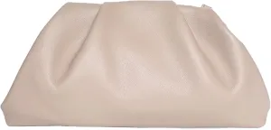 Huralona Dressy Pleated Vegan Leather Clutch Purse Bag for Women Super Chic Soft PU Evening Purse Handbag