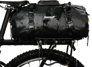 HXBER 20L Waterproof Duffel Bag Multifunctional Cycle Bike Rear Seat Trunk Bag Bike Rack Bag Outdoor Camping Boating Kayaking Traveling Beach