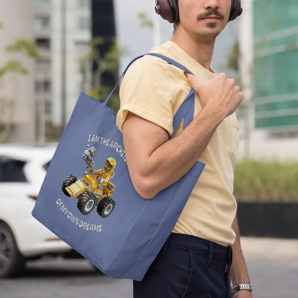 I Am the Architect Of My Own Dreams Cotton Tote Bag - Art Large Tote Bag - Unique Shopping Bag